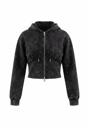 myMo ROCKS, Felpa con zip - black stone wash