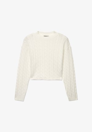 Calliope, MAGLIA TINTA UNITA - Jumper - bianco lana
