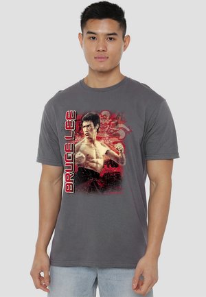 BRUCE LEE FURY - Print T-shirt - anthracite