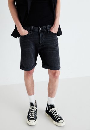 JJICHRIS JJORIGINAL - Shorts vaqueros - black denim