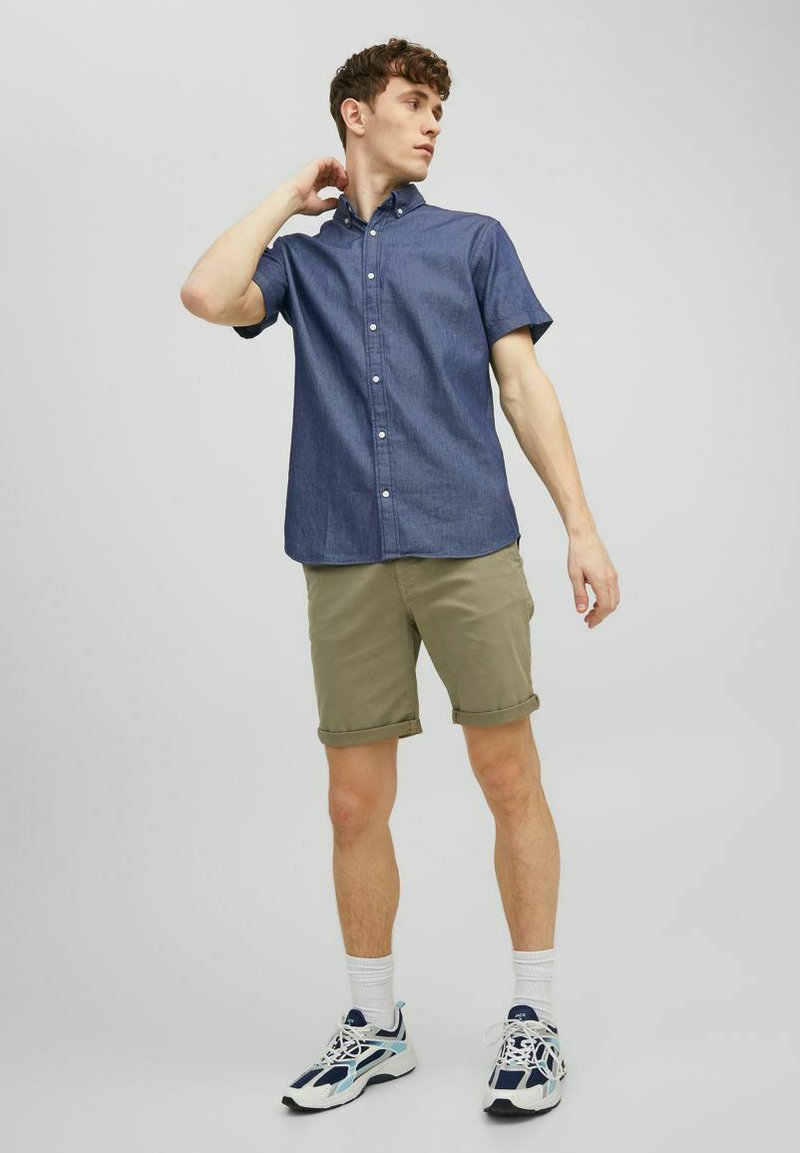 Herren Freizeithemden | Jack & Jones KURZARM Hemd dark blue denim/dark-blue denim - QI04522 Herren Freizeithemden | Jack & Jones KURZARM Hemd dark blue denim/dark-blue denim - QI04522