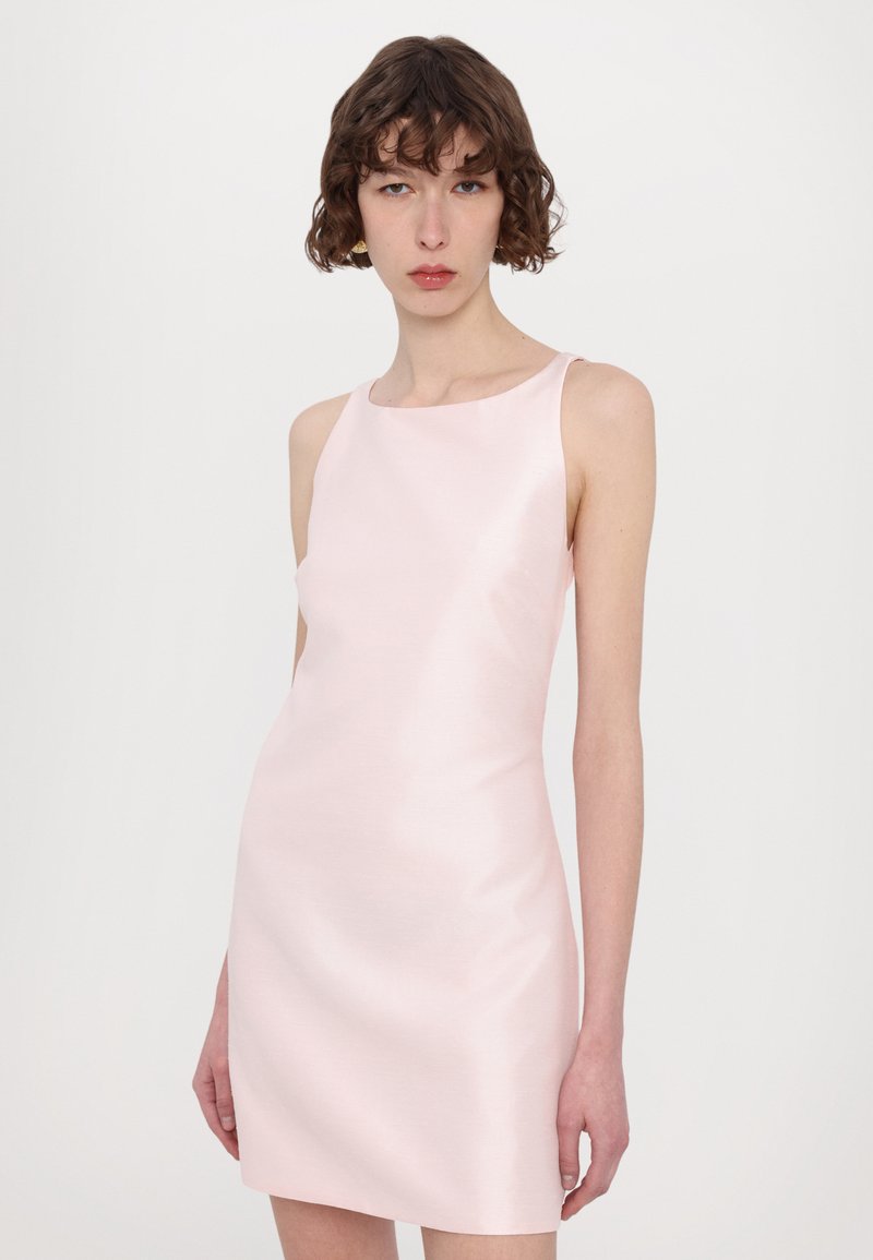 maje pink satin dress Satin-look maxi dress Pink For Women