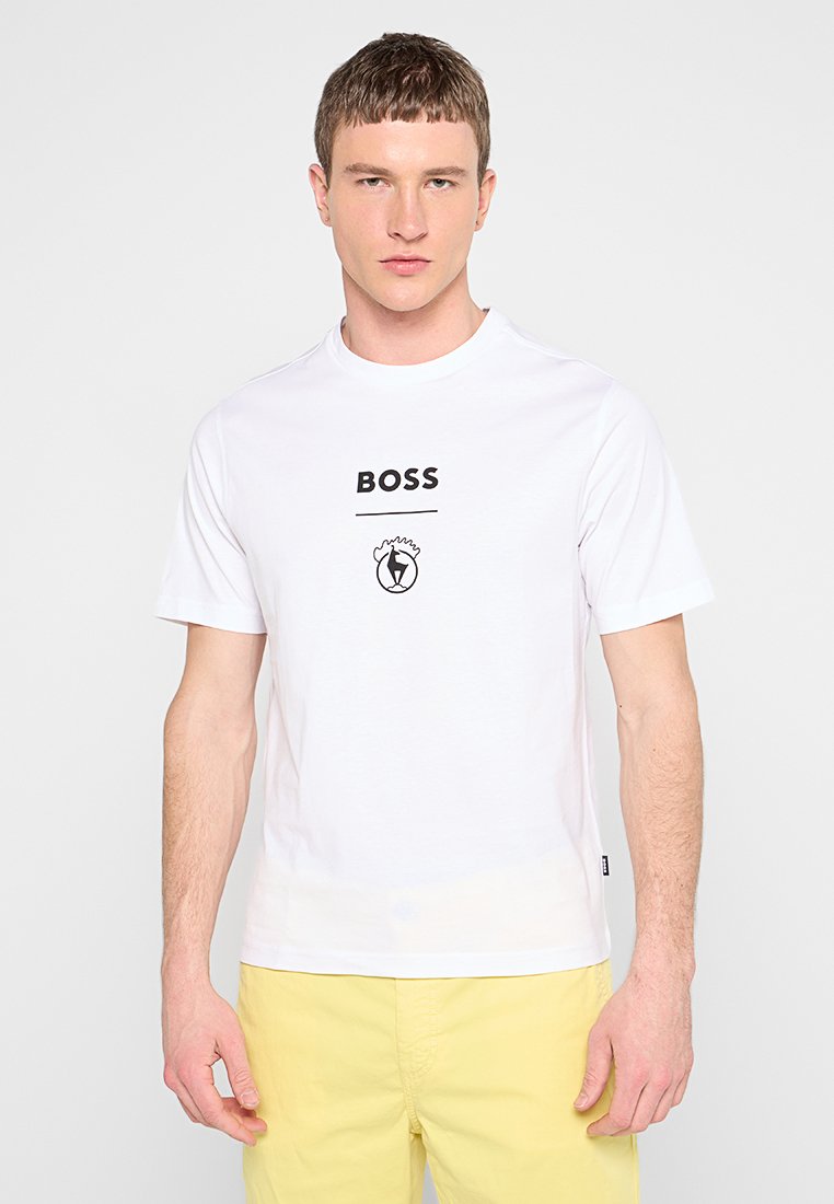 Boss T-shirt print wit
