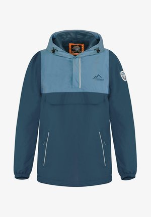 normani Outdoor Sports Sommer ungefütterter WINDBREAKER mit Netzfutter Regenjacke mit Reflektoren Kapuzenjacke - Übergangsjacke - navy