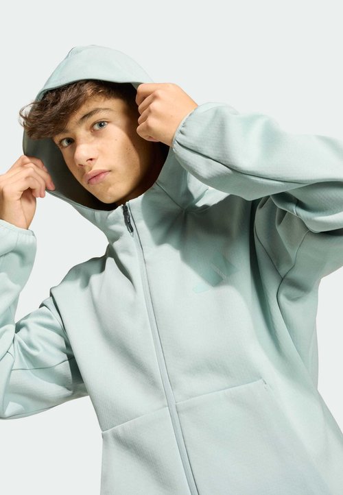 adidas Z.N.E. FULL ZIP -JUNIOR - Sudadera con cremallera - sage/tactile green — photo 3