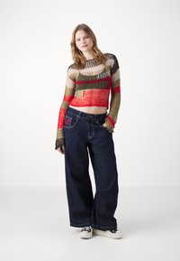 Jaded London COMET COLOSSUS - Široke hlačnice - blue denim