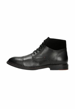 Schnürstiefelette - black