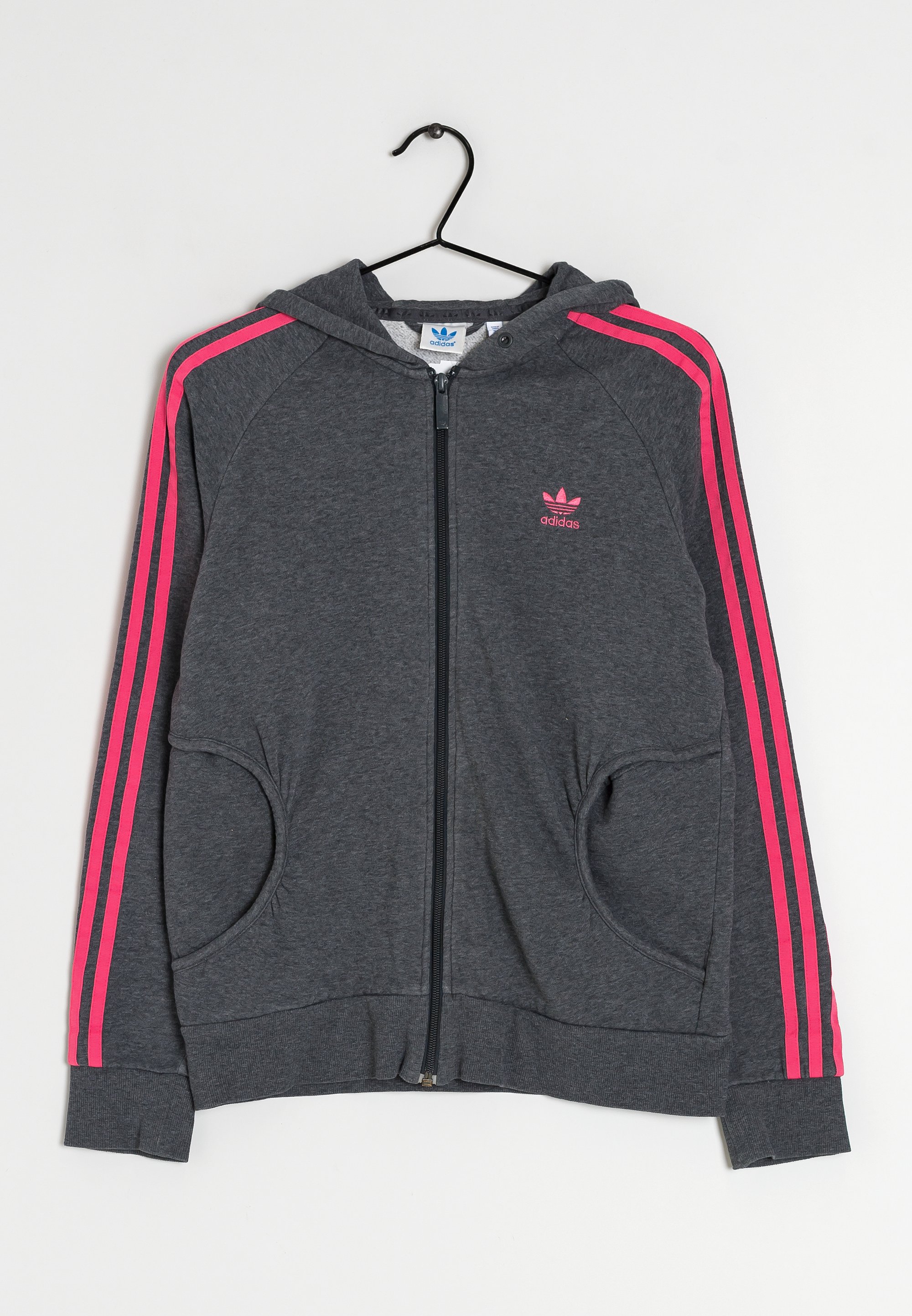 adidas Originals Zip-up sweatshirt grey (Pre-owned) Zalando