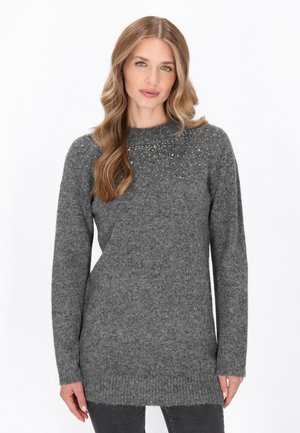 Pulóver - dark grey melange