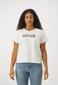 Levi's® Plus - PERFECT TEE - T-shirts med print - white Miniatyrbilde 1