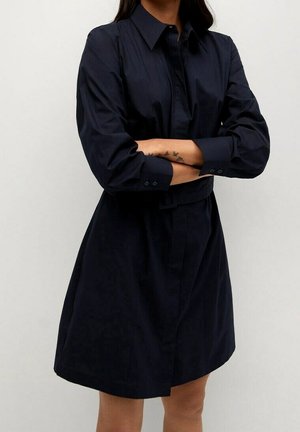 Mango Vestido camisero - royal blue