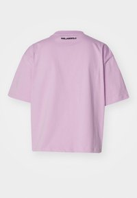 KARL LAGERFELD OVERSIZED SIGNATURE HEM - Pamata T-krekls - orchid bouquet