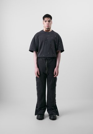 BUTTON PANTS UNISEX - Tracksuit bottoms - black