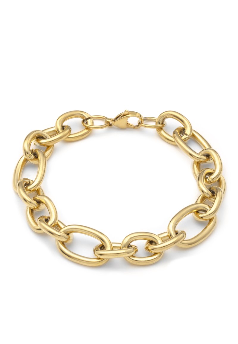 Opsobjects VICTORIA bracciale medio oro giallo con maglia groumette e chiusura T