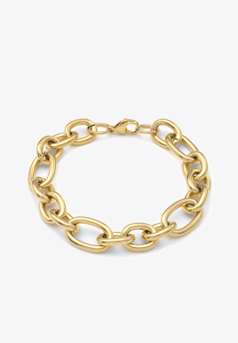 Opsobjects VICTORIA bracciale medio oro giallo con maglia groumette e chiusura T Opsobjects VICTORIA bracciale medio oro giallo con maglia groumette e chiusura T