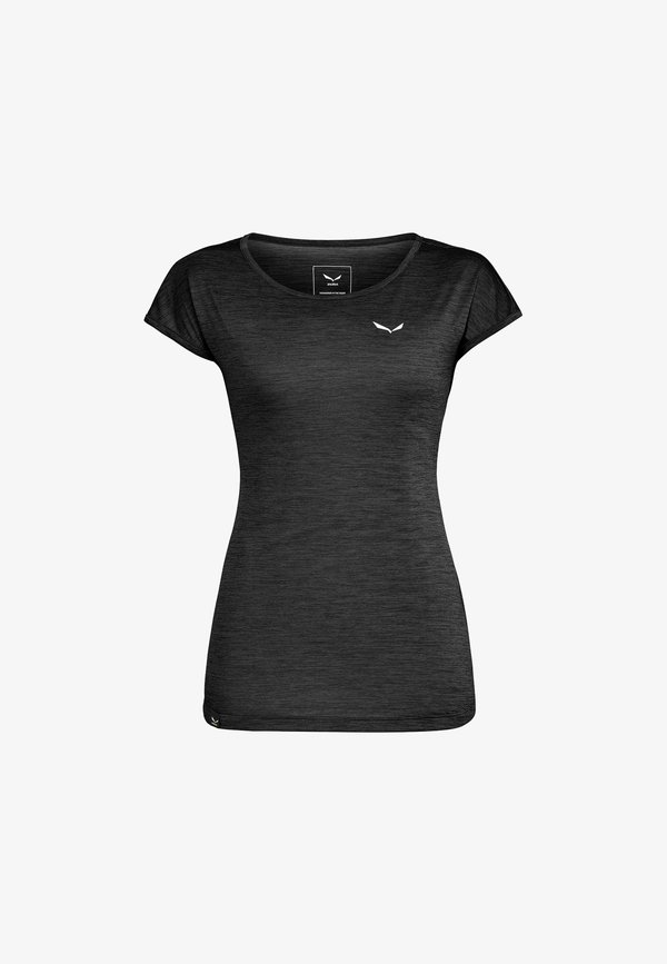 PUEZ MELANGE DRY TEE - Basic T-shirt - schwarz