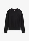 TOMMY FLAG TEXTURED SLIM JUMPER - Пуловер - black