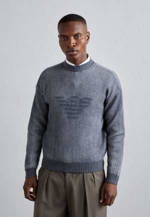 New Elanor L S Pullover Dark Grey Melange