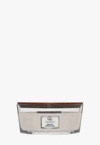 Woodwick ELLIPSE JAR WARM WOOL - Duftkerze - beige