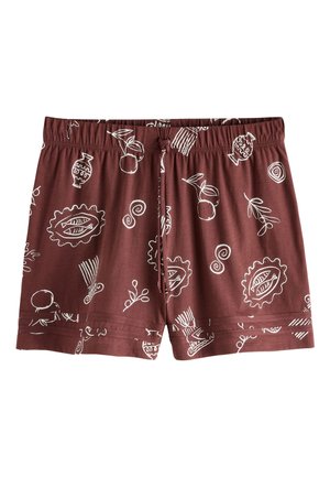 Next, TALL FIT - TIE WAIST - Short - chocolate brown print