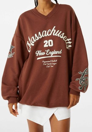 Sweatshirt - mottled orange