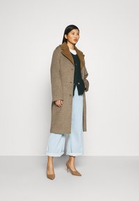 Selected Femme SLFLULU CARDIGAN - Casaco de malha - scarab melange