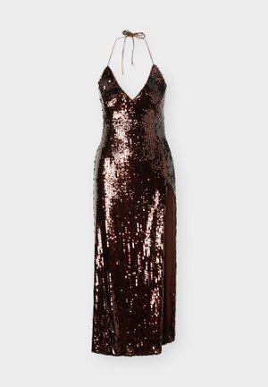 Bardot, SANTINA HALTER DRESS - Robe de cocktail - chocolate