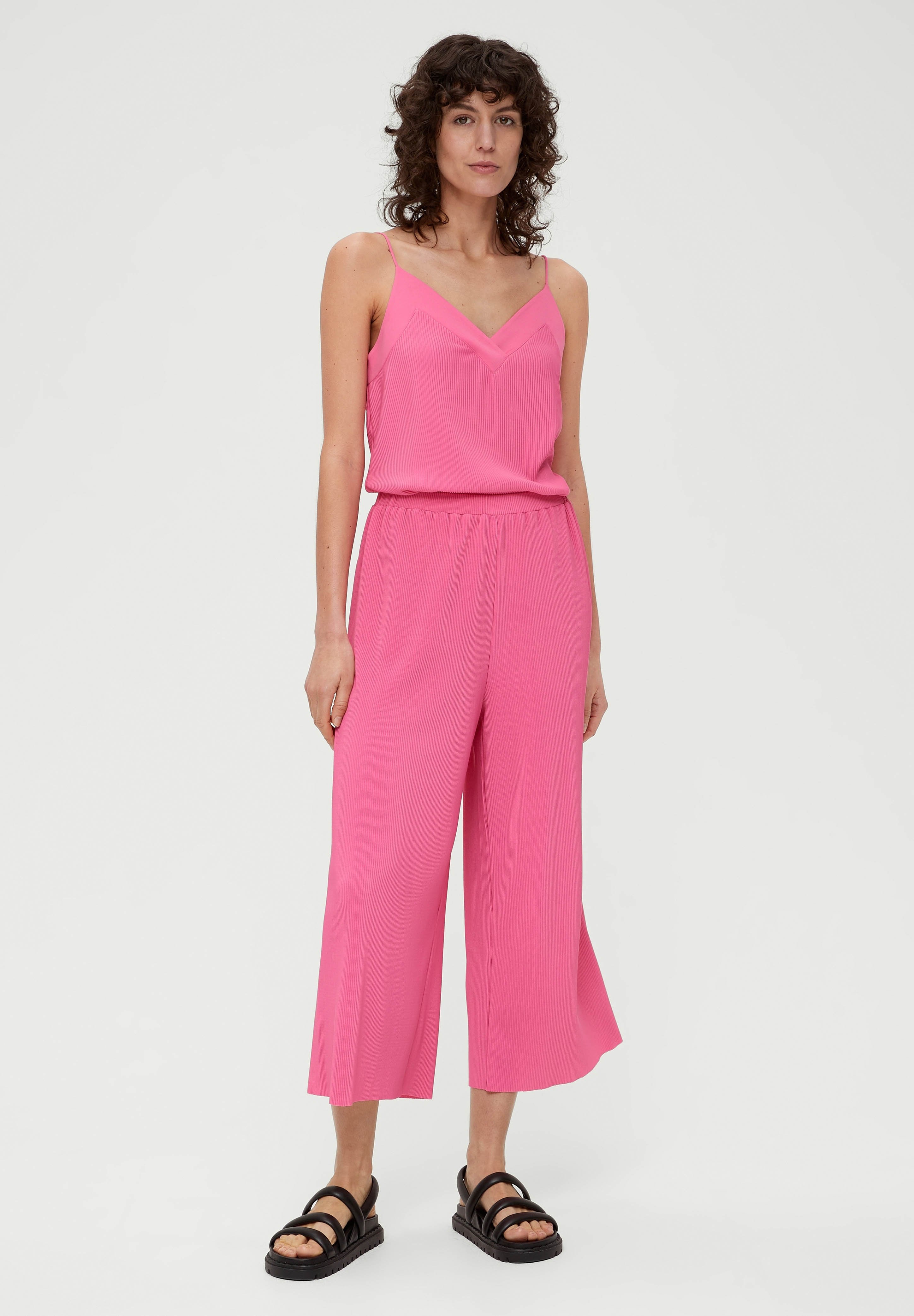 S.Oliver Damen Culotte Mit Plisseefalten - Bequeme Shorts Für Sommer & Freizeit