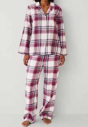 SET - Pyjamas - lila rosa kariert