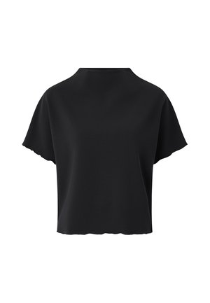 Ellos Collection, OBERTEIL MIT STEHKRAGEN. - Bluse - black