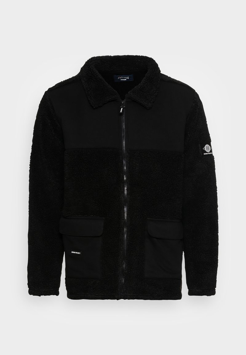Denim Project - JACKET PATCHES UNISEX - Fleecejacke - black, Vergrößern