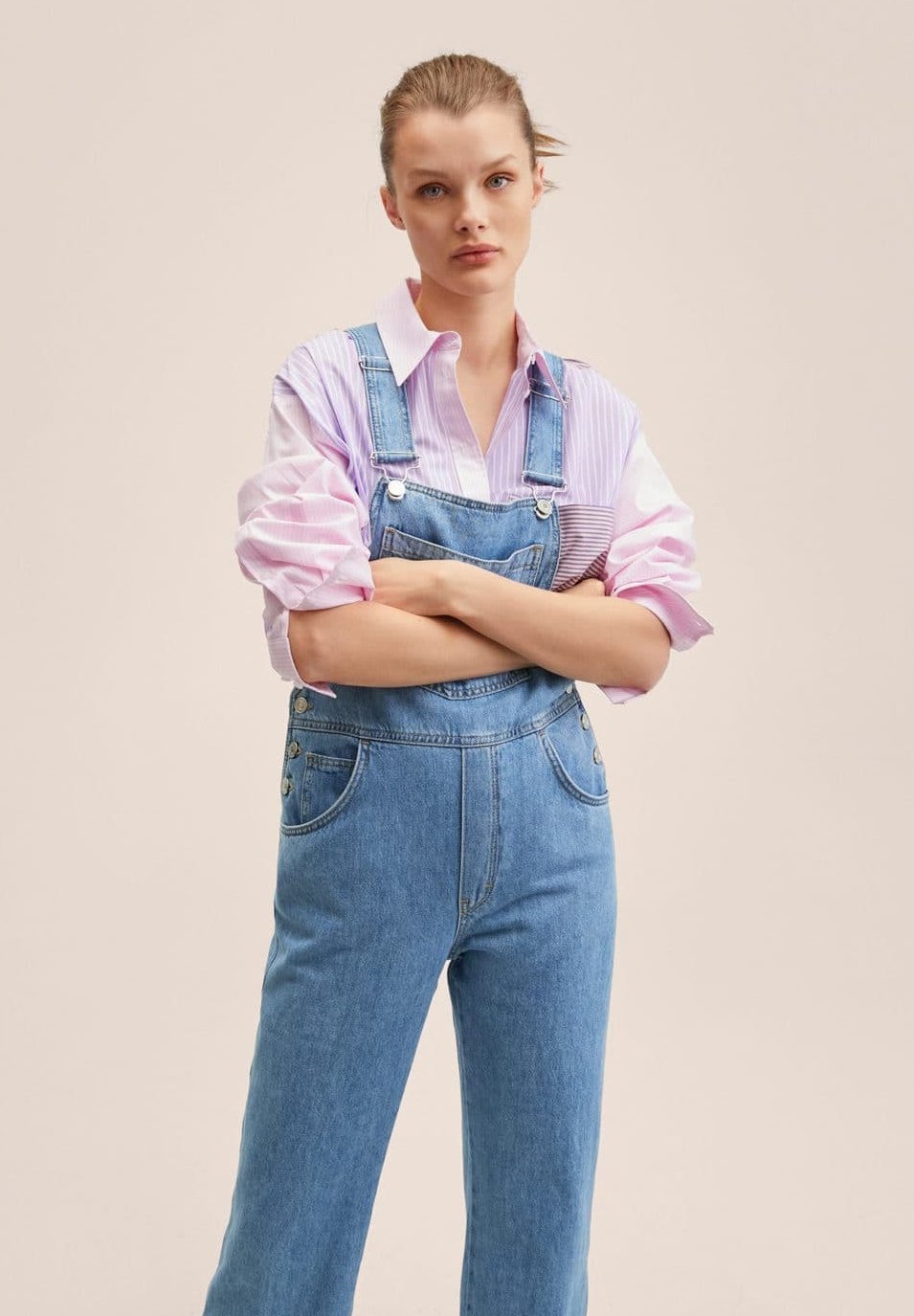 Mango PAOLA - Dungarees - medium blue 