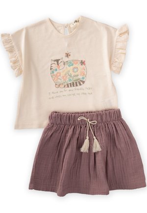 SET - Print T-shirt - sand