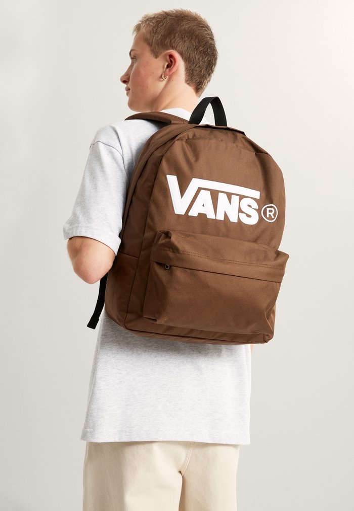 Vans OLD SKOOL DROP - Mochila escolar - medium brown