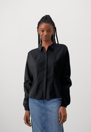 VIDELA VOLUME SLEEVE - Blúzka so zapínaním na gombíky - black