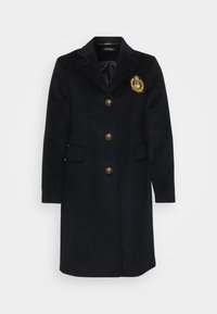 CRESTED LINED COAT - Palton clasic - black