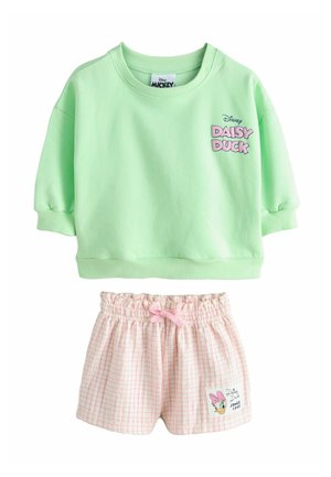 REGULAR FIT - DAISY DUCK SET  - Bluză de molton - green