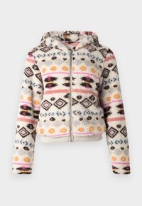 ONLANNA CONTACT HOOD JACKET - Jakna od flisa - pumice stone/fuchsia purple