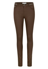 Morgan SLIM WITH WET EFFECT - Pantaloni - taupe