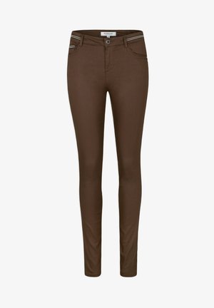 Morgan SLIM WITH WET EFFECT - Pantalon classique - taupe