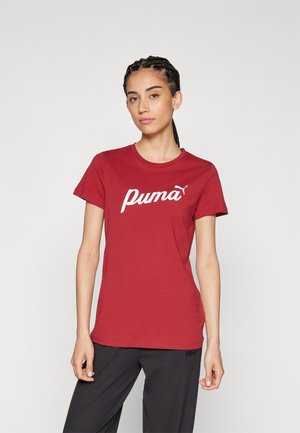 SCRIPT TEE - T-shirt imprimé - intense red
