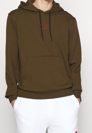 HUGO Felpa con cappuccio - dark green