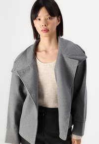 Gina Tricot SHORT JACKET - Casaco leve - grey melange