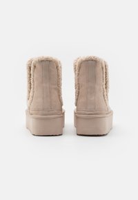 Even&Odd Wide Fit Botines con plataforma - beige