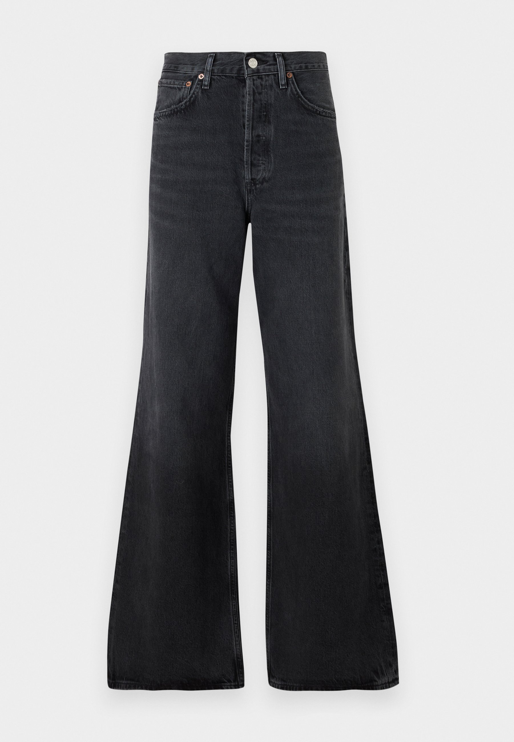 Agolde DAME - Wide Leg - hitch/black denim - Zalando.co.uk