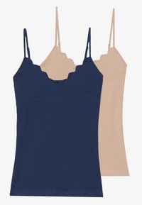 2 PACK - Toppi - dress blues/warm taupe