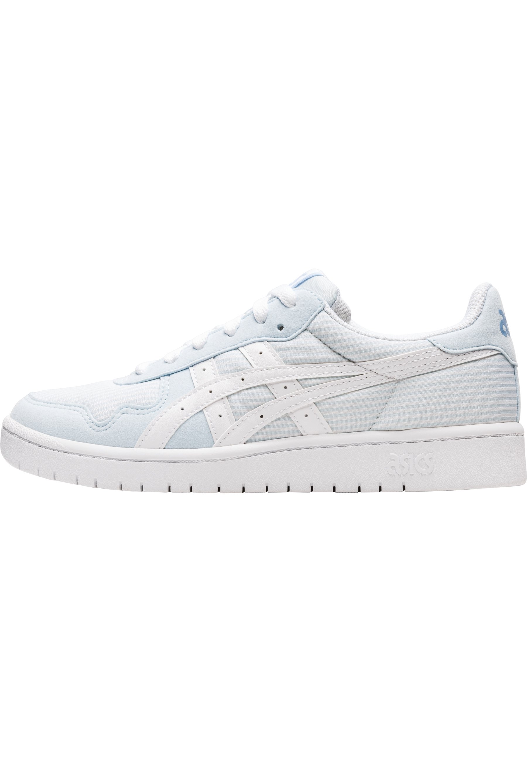 light blue asics trainers