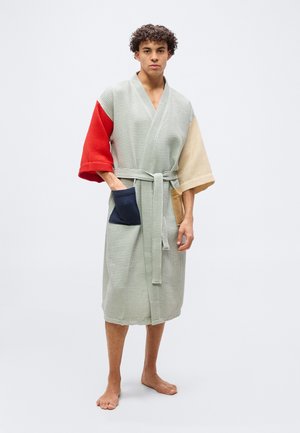 WAFFLE BATHROBE UNISEX - Peignoir - glacier/multi-coloured