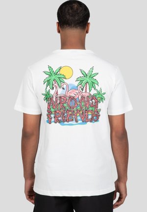 T-shirt print - coconut white
