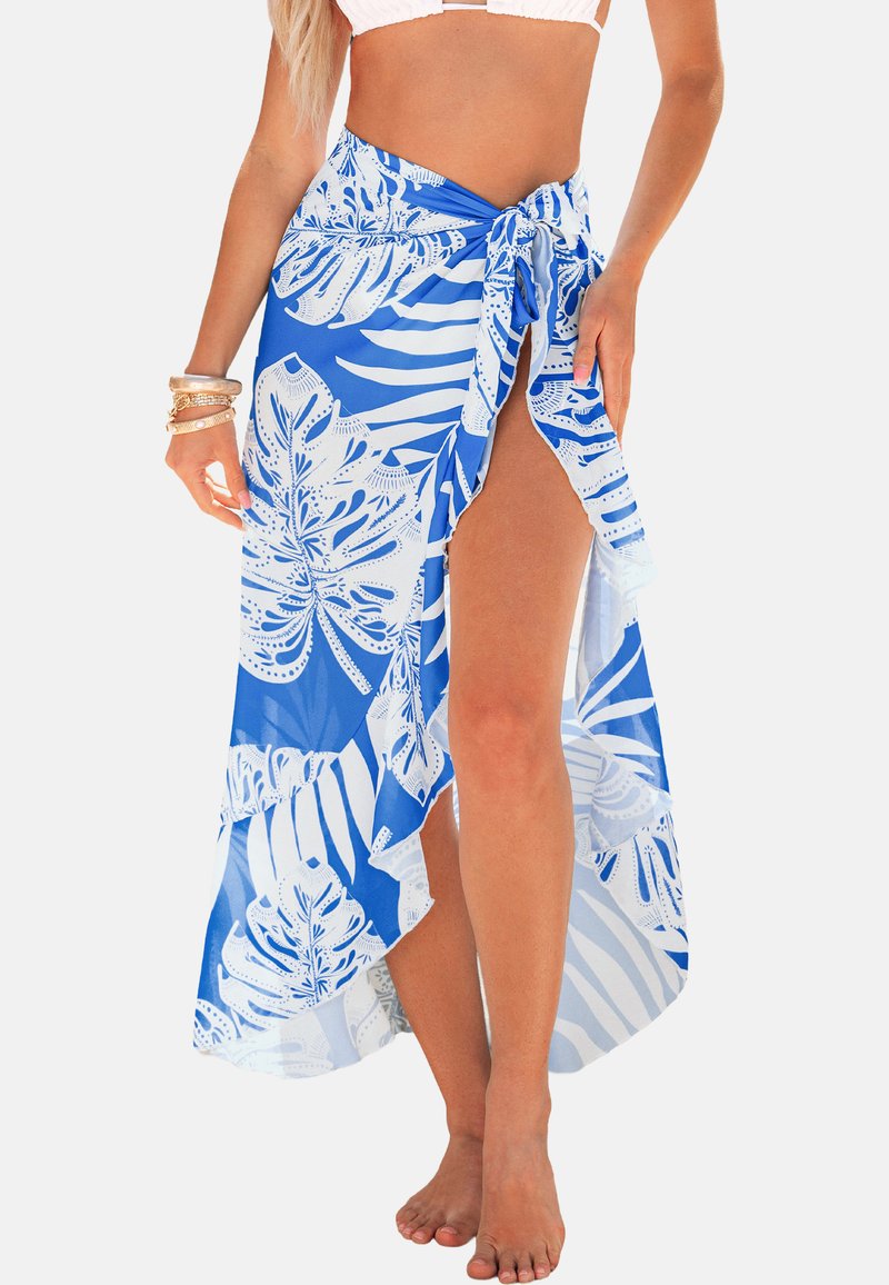 Cupshe Complementos de playa - dark blue floral